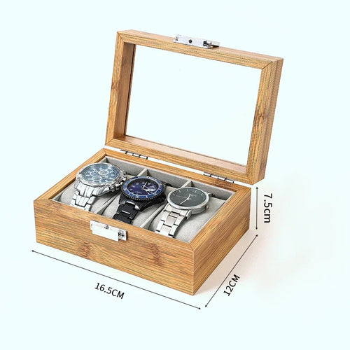 New Style Environmental Protection Bamboo Watch Box Fashionable