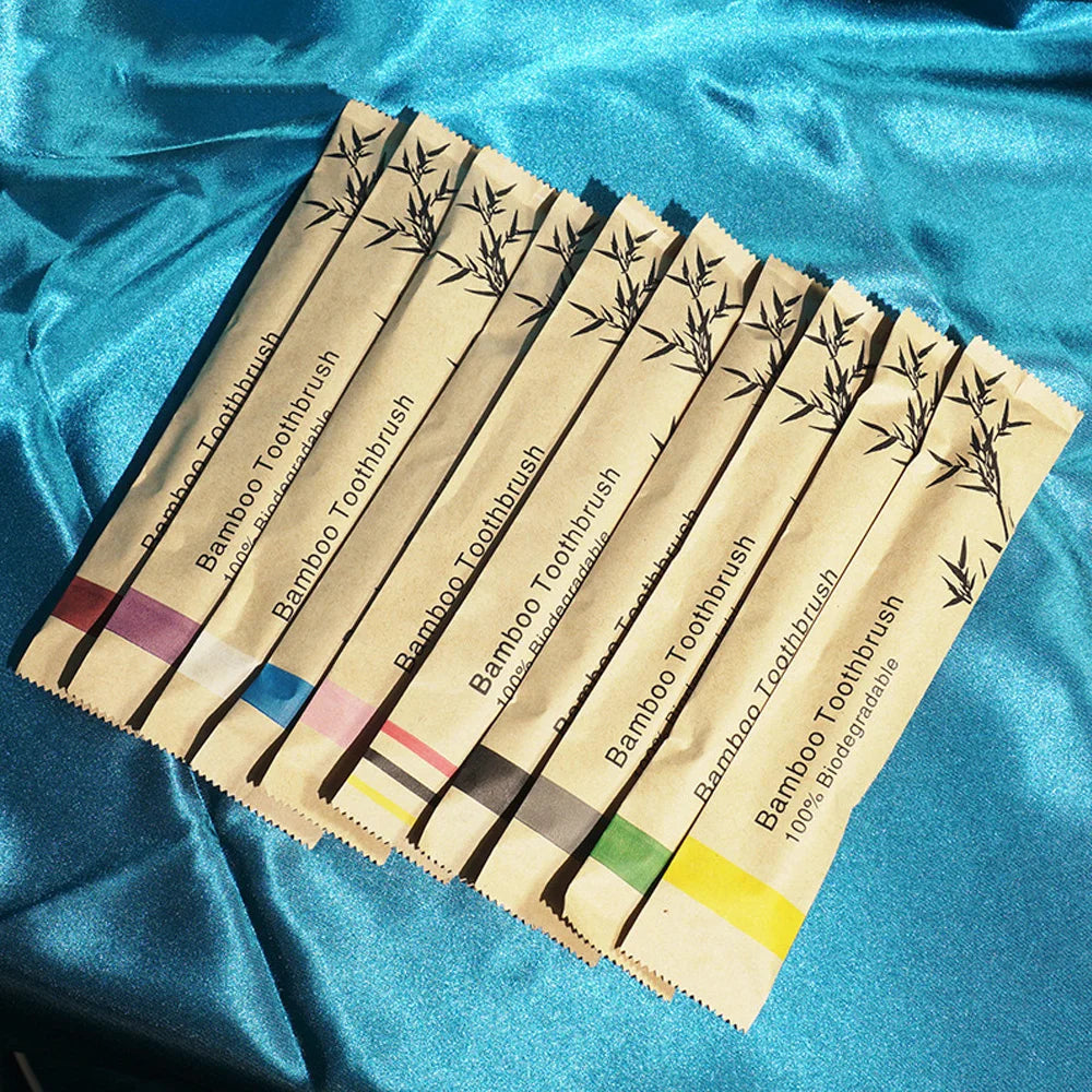 Brosses à dents en bambou – Pack familial