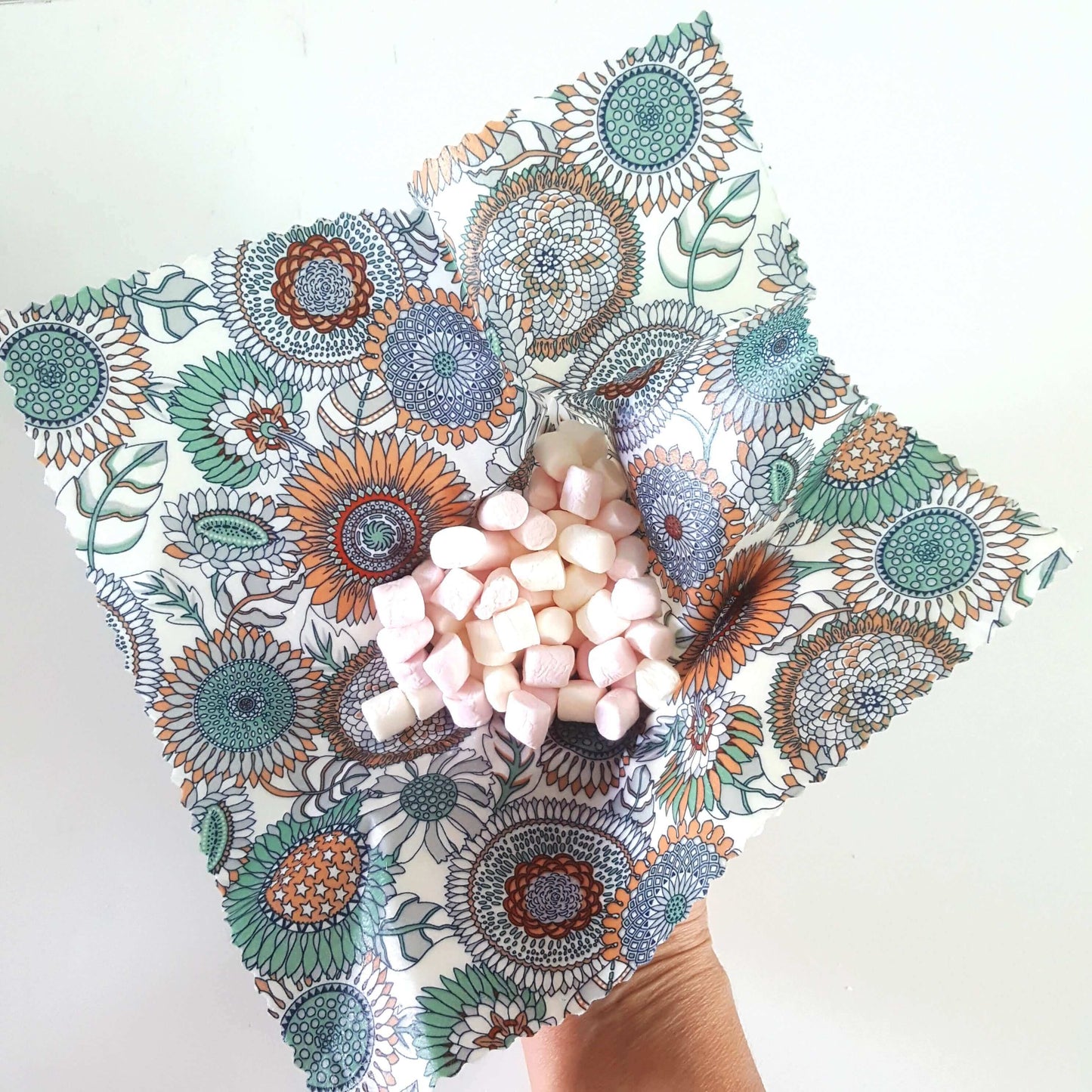 Wraps alimentaires en cire d’abeille – Botanical (Lot de 3 L/M/S)