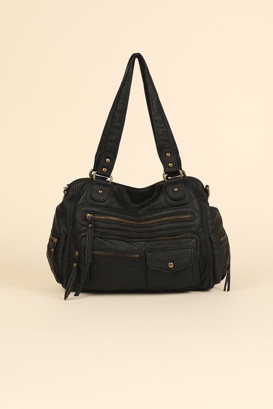 Sac Fourre-Tout Vegan CEZIRA – Élégance Vintage & Fonctionnalité