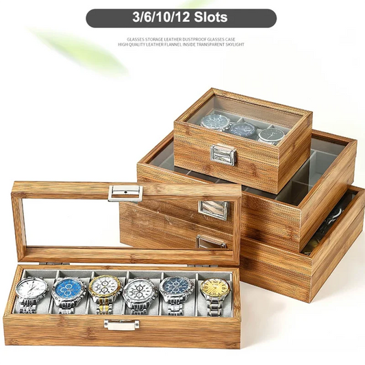 New Style Environmental Protection Bamboo Watch Box Fashionable