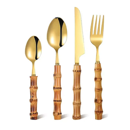 Set de couverts en bambou avec étui – Nomade & réutilisable