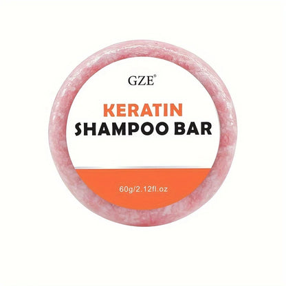 Keratin Shampoo Bar Soap - Salon Thickening for Dry, Damaged, Curly,