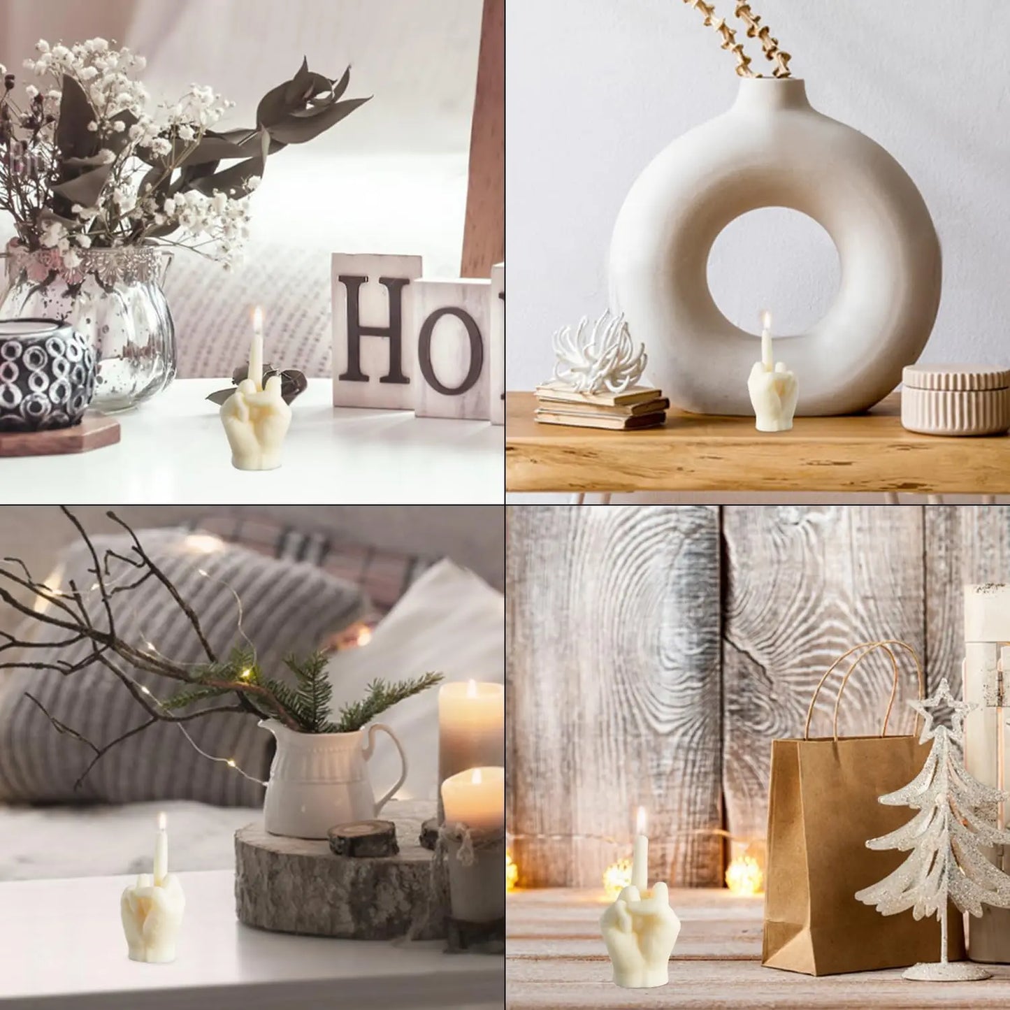 Finger Scented Candle Room Decor Aesthetic Fragrance Soy Wax