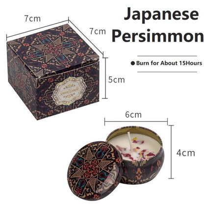 Ambiance florale – Bougies parfumées en cire de soja (lot de 4) | Verdalya