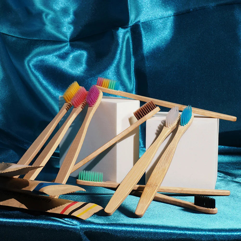 Brosses à dents en bambou – Pack familial