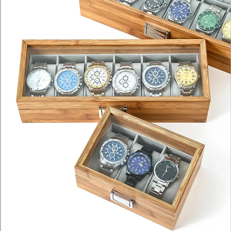 New Style Environmental Protection Bamboo Watch Box Fashionable