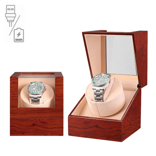 Remontoir compact – Coffret en bois pour montre automatique | Verdalya