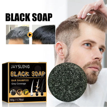 Polygonum Multiflorum Black Hair Soap Darkening Shampoo Bar Repair