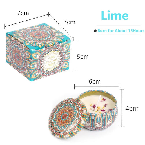 Ambiance florale – Bougies parfumées en cire de soja (lot de 4) | Verdalya