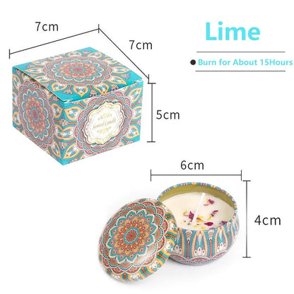 Ambiance florale – Bougies parfumées en cire de soja (lot de 4) | Verdalya