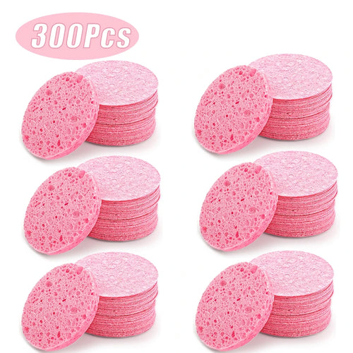50PCS Face Cleaning Sponge Pad for Exfoliator Mask Facial SPA Massage