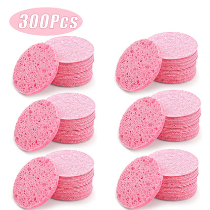 50PCS Face Cleaning Sponge Pad for Exfoliator Mask Facial SPA Massage