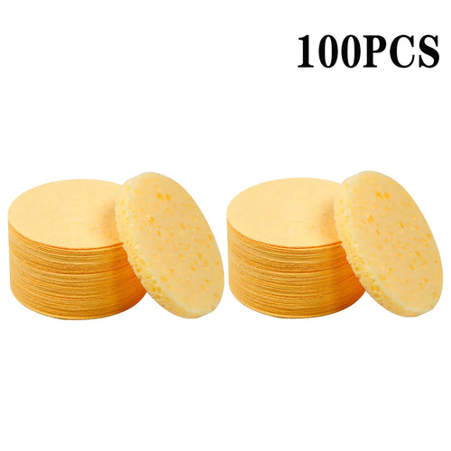 50PCS Face Cleaning Sponge Pad for Exfoliator Mask Facial SPA Massage