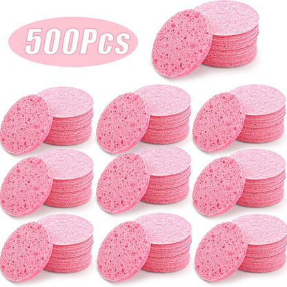 50PCS Face Cleaning Sponge Pad for Exfoliator Mask Facial SPA Massage