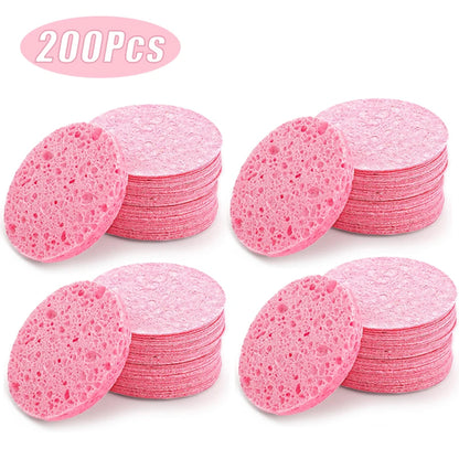 50PCS Face Cleaning Sponge Pad for Exfoliator Mask Facial SPA Massage